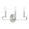 Designers Fountain Summit 20in 3-Light Brushed Nickel Modern Indoor Vanity Light with Candelabra-Style Curves D269C-3B-BN - alternate 1